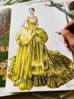 DRESSING IN DREAMS – The Couture Fashion Illustrations of Eris Tran