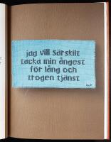 ALLT &Auml;R PERFECKT &ndash; Brodera ut texten