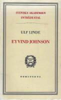 Eyvind Johnson : intr&auml;destal i Svenska akademien