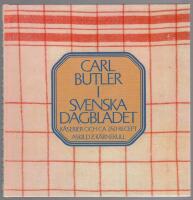 Carl Butler i Svenska dagbladet : k&aring;serier och ca 250 recept