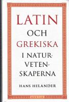 Latin och grekiska i naturvetenskaperna