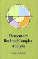 Elementary real and complex analysis