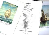 6 stycken menyer från 1:a klass restaurangen på en av svenska amerikabåtarna (troligen M/S Stockholm)