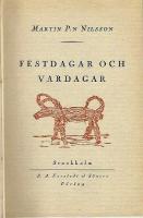 Festdagar och vardagar, uppsatser om folkseder och kalender