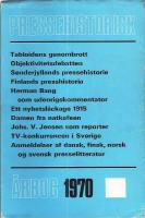 Pressehistorisk &Aring;rbog 1970