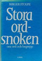 Stora ordsnoken : om ord och begrepp