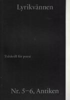 Lyrikv&auml;nnen Nr. 5-6 2001, Antiken 