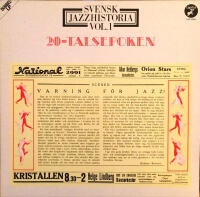Svensk Jazzhistoria vol 1: 20-talsepoken - Varning f&ouml;r jazz!