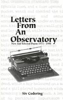 Letters from an Observatory. New and selected Poems 1973 - 1998
