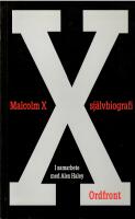 Malcolm X sj&auml;lvbiografi 