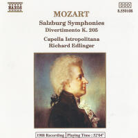 Salzburg Symphonies - Divertimento K 205 (Edlinger)