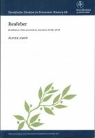 Resfeber : Ber&auml;ttelser fr&aring;n semesterns barndom 1938&minus;1959