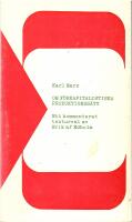 Om f&ouml;rkapitalistiska produktionss&auml;tt