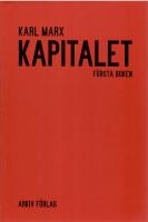 Kapitalet : kritik av den politiska ekonomin.
