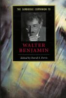 The Cambridge companion to Walter Benjamin