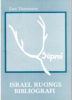 S&aacute;pmi 1/83. Israel Ruongs bibliografi