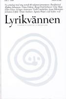 Lyrikvännen 1 1989