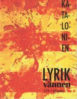 Lyrikv&auml;nnen 5 2014. Tema: Katalonien