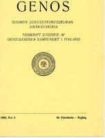 Genos 1969 N:o 3