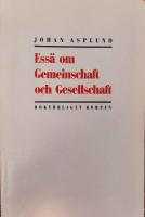 Ess&auml; om Gemeinschaft och Gesellschaft