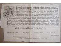 Aldenstund det utan twifwel redan &ouml;fwer alt &auml;r bekant, huru Hans Kongl. Maj:t i n&aring;der godtfunnit, at alla de &aring;hr 1700 och sedermera f&ouml;rpantade Cronones Godsz och R&auml;ntor med redbara medel gensat skola til Cronan &aring;ter inl&ouml;sas..../ Stockholm den 21 October 1718.