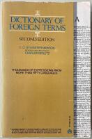Dictionary of Foreign Terms