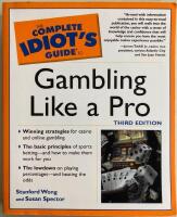 The Complete Idiot&acute;s Guide to Gamling Like a Pro