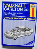 Vauxhall Carlton 1986-93 Owner's Workshop Manual