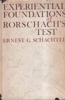 Experiential Foundations of Rorschach&rsquo;s Test