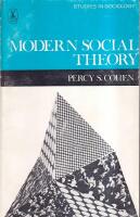 Modern Social Theory