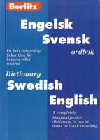 Engelsk-svensk ordbok : Swedish-English dictionary
