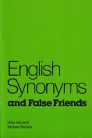 English synonyms and false friends