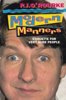 Modern Manners - ETIQUETTE FOR VERY RUDE PEOPLE