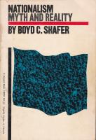 Nationalism: Myth and Reality