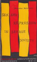 Sex and Repression in Savage Society