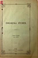 Zoologiska studier, afhandlande djurrikets naturliga familjer, till den studerande ungdomens tjenst utarbetade I:1&ndash;3 / Studia Zoologica I: 1&ndash;3