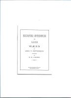 Biografiska anteckningar om sl&auml;gten W&aelig;rn