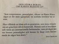 Karen Blixen. Ett diktarliv 
