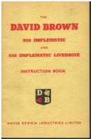 David Brown 950 Implematic and Implematic Livedrive