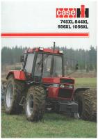 F&ouml;rs&auml;ljningsbroschyr Traktor CASE IH 745XL 956XL 1056XL