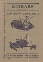 BINDARE MODELL ET MONTERING OCH SK&Ouml;TSEL