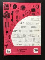 Katalog &ouml;ver klockor och urmakeritillbeh&ouml;r