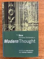 The New Fontana Dictionary of Modern Thought