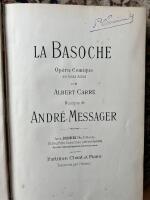 La Basocche, op&eacute;ra-comique en trois actes (1890)