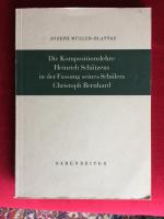 Die Kompositionslehre Heinrich Sch&uuml;tzens in der Fassung seines Sch&uuml;lers Christoph Bernhard
