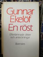 En r&ouml;st : efterl&auml;mnade dikter och anteckningar