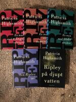 Riplley x 5: En man med m&aring;nga talanger, En man med onda avsikter, En man utan samvete, Tom Ripley igen, Ripley p&aring; djupt vatten