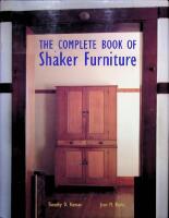 The complete book of Shaker Furniture