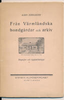 Fr&aring;n v&auml;rml&auml;ndska bondg&aring;rdar och arkiv.