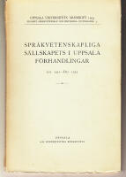 Spr&aring;kvetenskapliga S&auml;llskapets i Uppsala f&ouml;rhandlingar Jan 1931 - Dec 1933